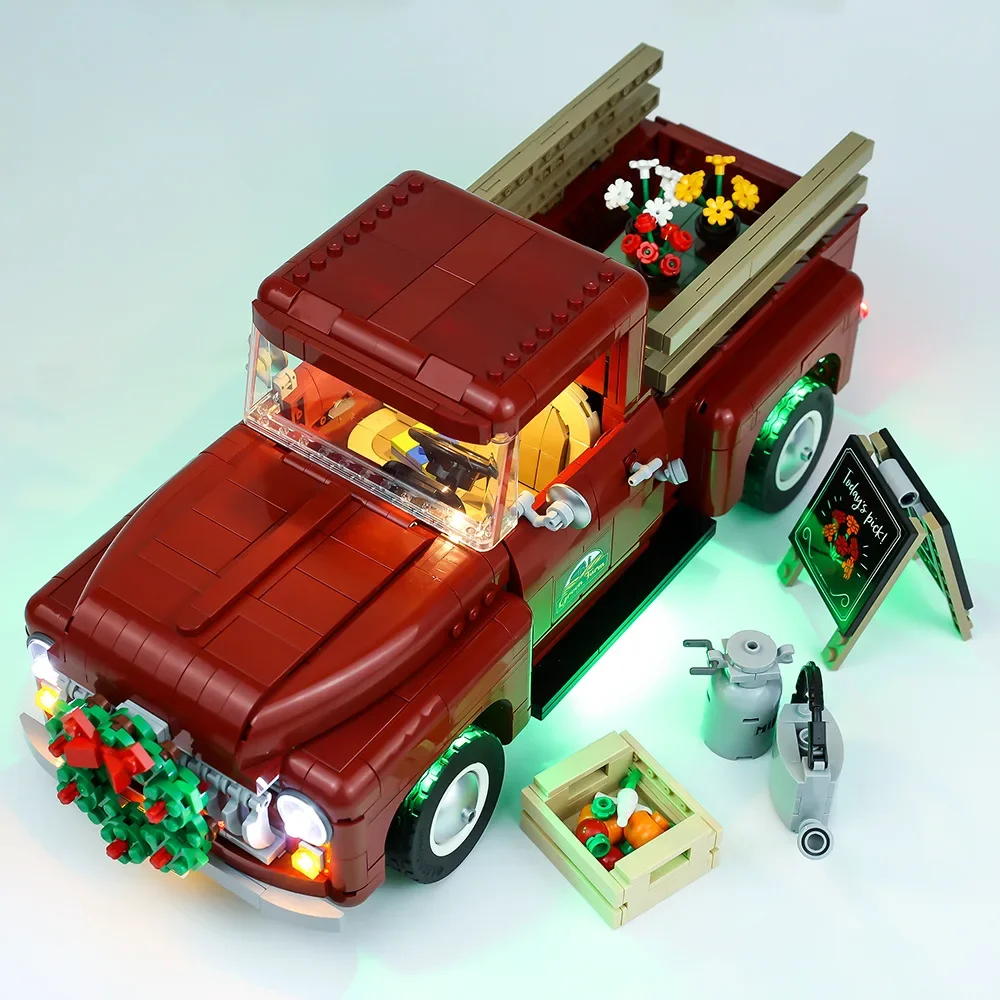 Geen Bouwstenen Lampverlichting Voor Pick-Up Truck 10290 Diy Speelgoed Cadeau Alleen Verlichtingsset