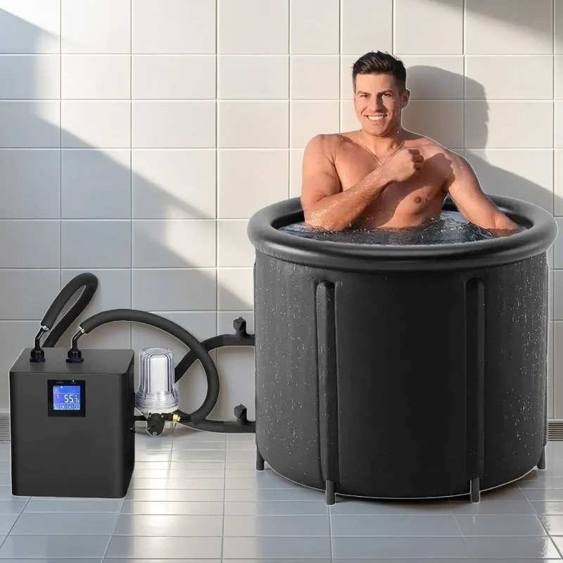 Commercial Cold Plunge Chiller & Ice Bath Tub, Water Cooling System with Filter for Athletics