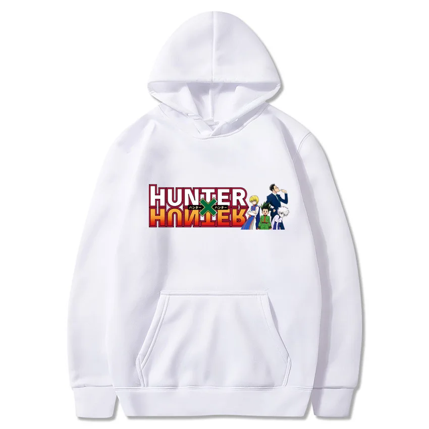 Japanese Anime Hunter X Hunter Killua Leorio Kurapika Gon Hisoka And Neferpitou Long Sleeve Hoodie Harajuku Unisex Sweatshirt