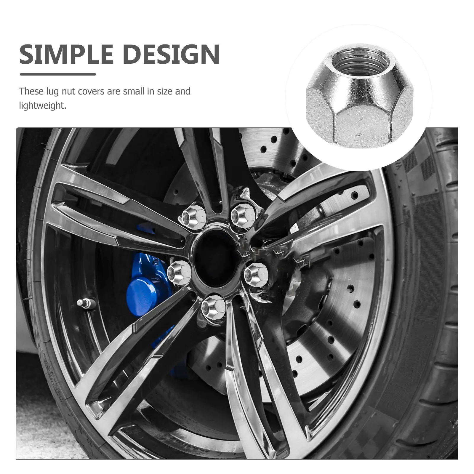 

10pcs M12x15 Flange Lug Nuts Wheel Tire Covers Hub Nut Covers Car Wheel Nuts Metal Nut Caps Tire Hub Caps Car Accessories