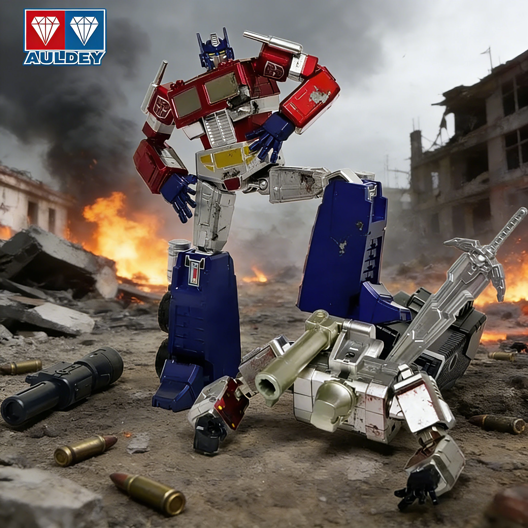 AULDEY محولات عمل الشكل تحصيل لعبة أوبتيموس برايم ميجاترون مجموعة صناديق أعمى مع المفاصل المنقولة تصميم نموذج هدية مجموعة #1