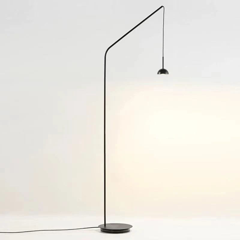 Minimalist New Style Floor Light Black Metal Parlor Bedroom Hotel Standing Lamp Changeable Dropshipping