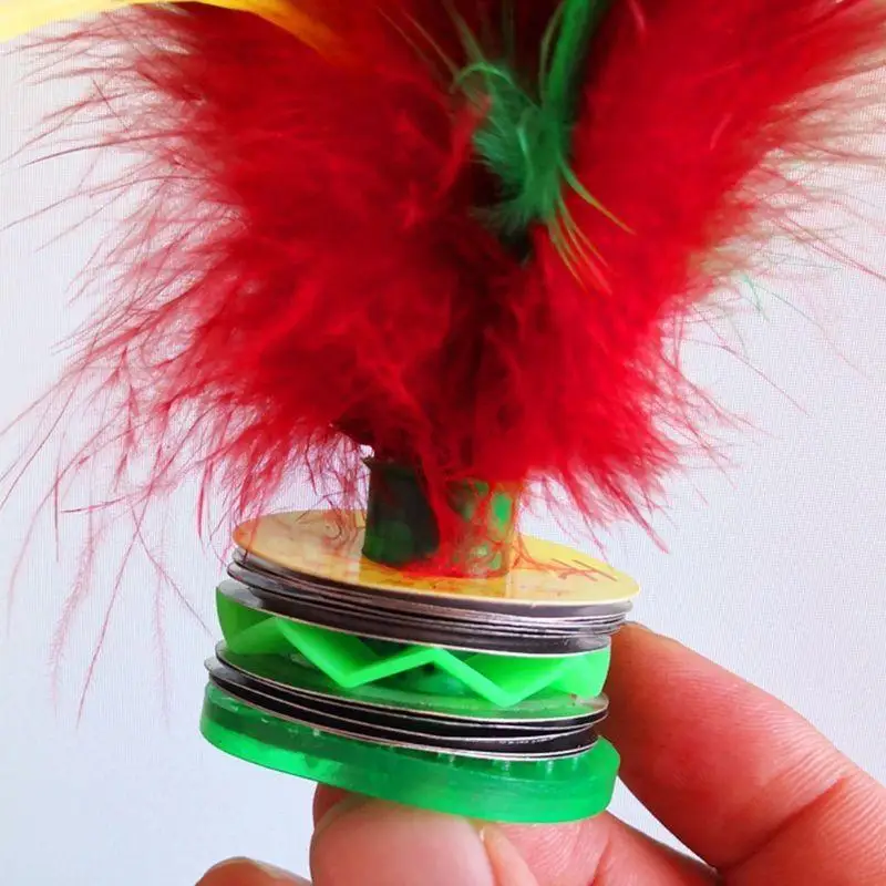652F 5 Pcs Feathers Kick Shuttlecock Colorful Chinese Jianzi Foot Sports Outdoor Toy Game
