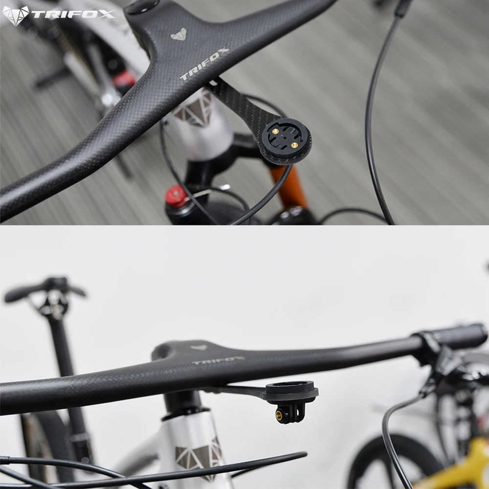 

TRIFOX Carbon Computer Mount 3k Bike Handlebar Mount Holder For Garmi Bryton Camera Light Bicycle Accessories