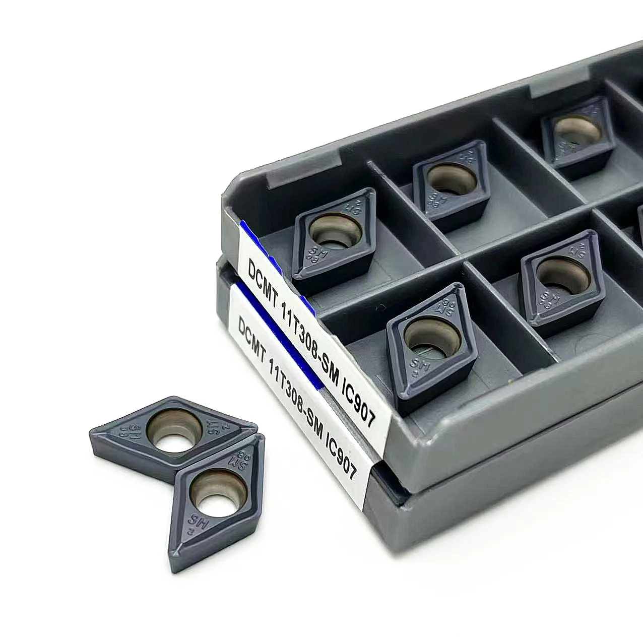 DCMT11T304 DCMT11T308 SM IC907 IC908 utensile per tornitura interna dcmt 11 t304 lama in metallo duro utensile per tornitura tornio lama per utensili per tornitura