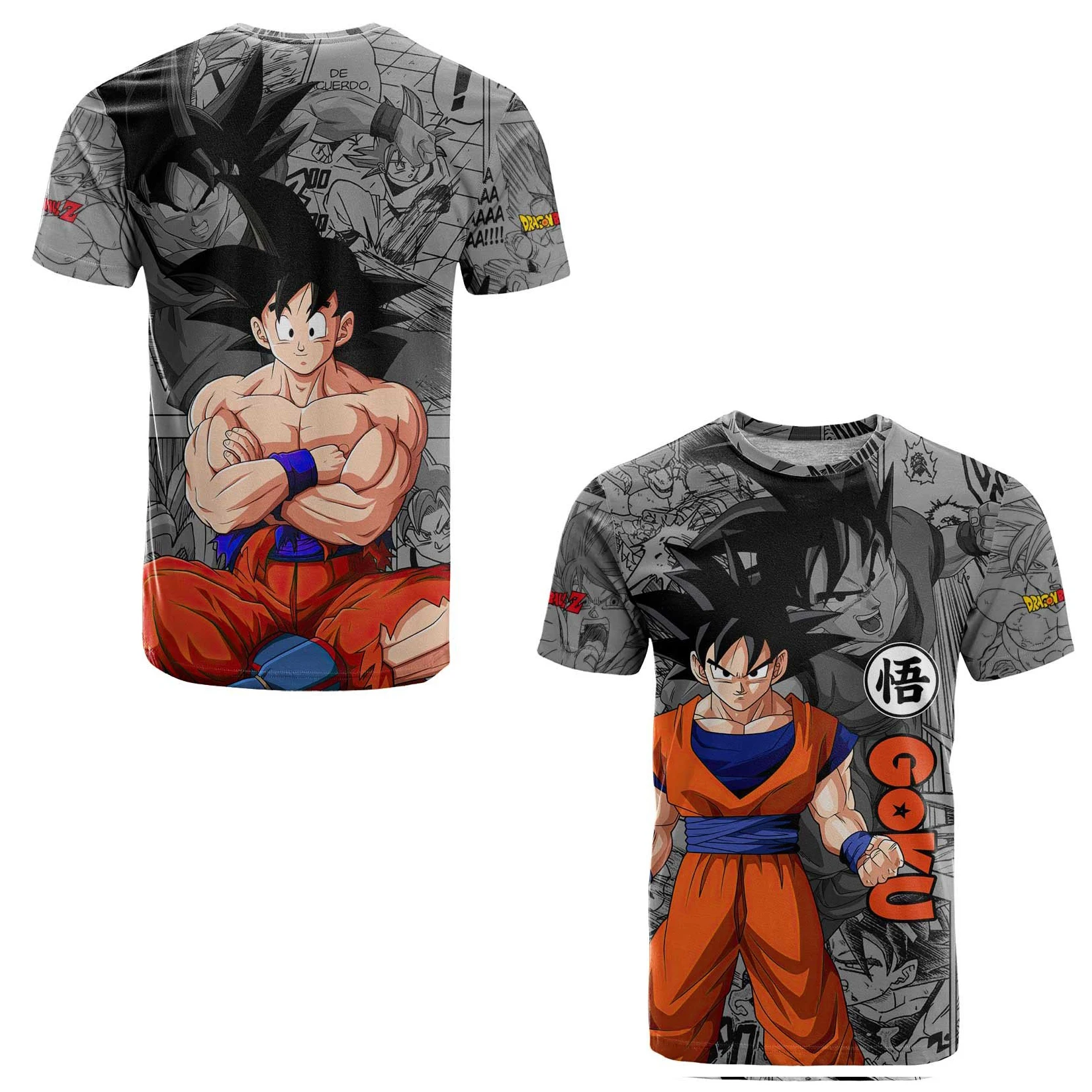 Japan Anime Dragon Ball Z Summer 3d Printed Men's T-Shirt Women Children Street Casual Sports Cosplay Round Neck Tops Clothing