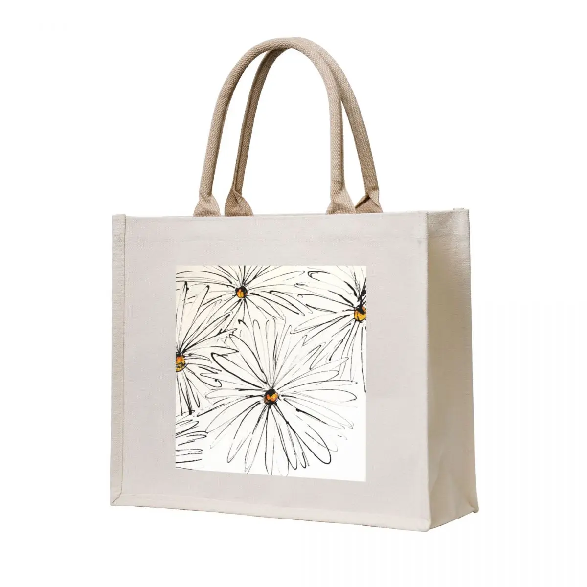 

White Daisies Tote Bag Canvas bag for women Women's handbag tote bags aesthetic