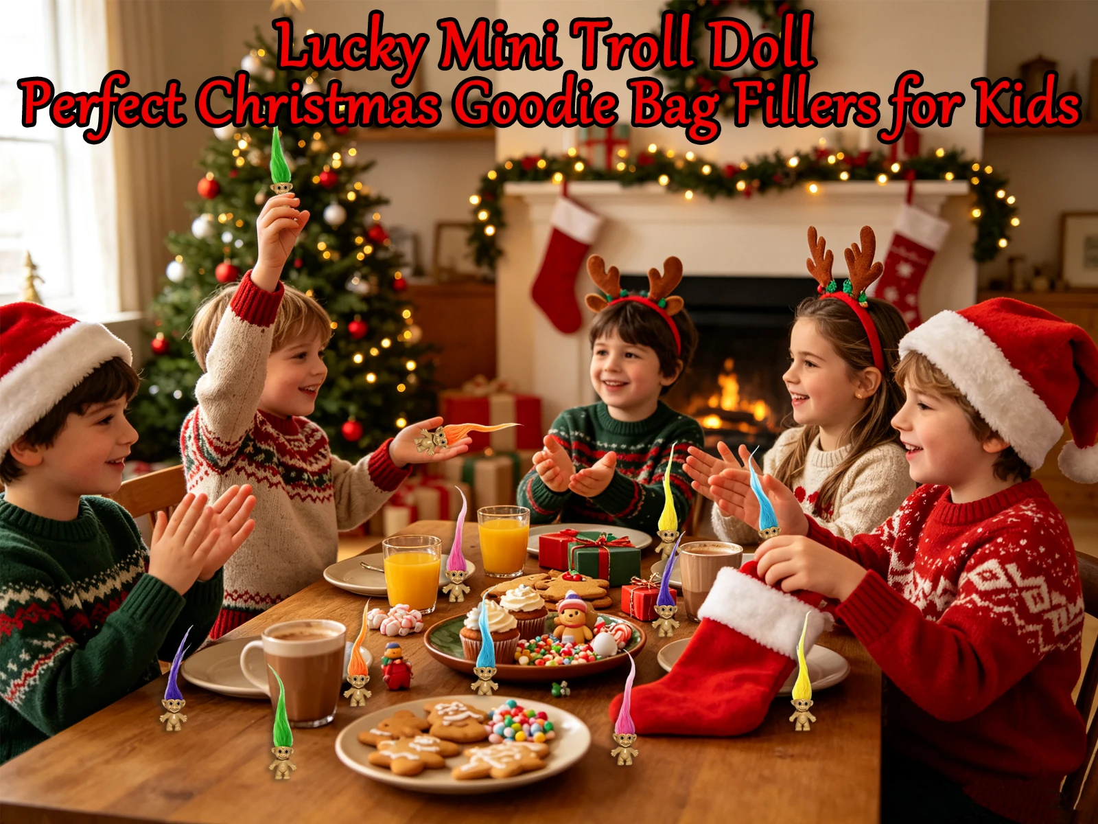 50-200 Stück Mini-Troll-Puppen Vintage Mini-Troll-Spielzeug für Kinder Geschenktüten-Füller Party-Geschenke Halloween Weihnachten Klassenzimmer-Geschenke – Detail 7