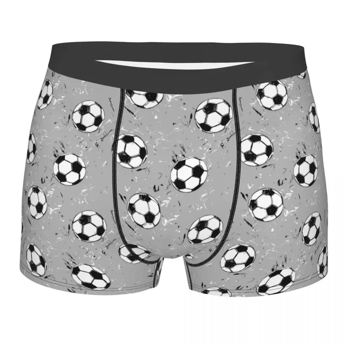 Football Man Underwear Ball Boxer Shorts Panties Funny Soft Underpants for Homme