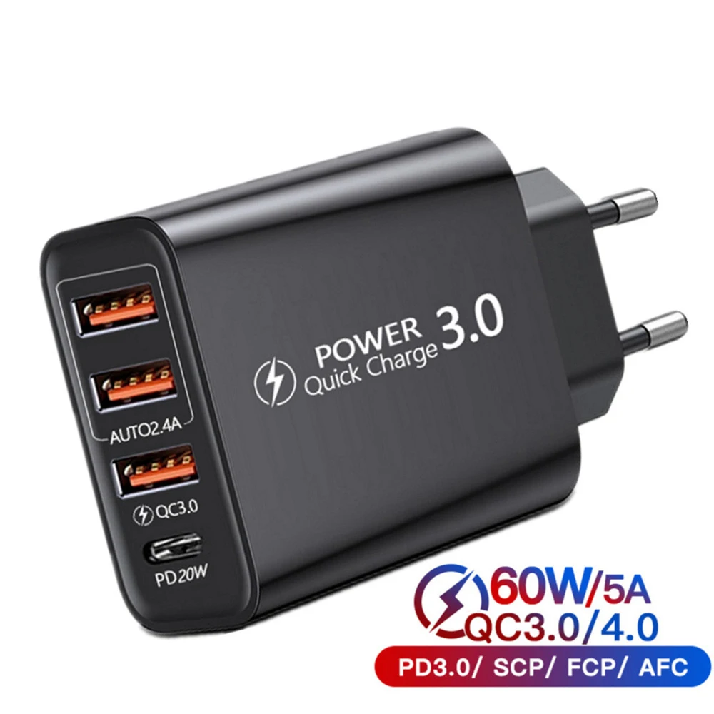 60W Usb Charger QC3…