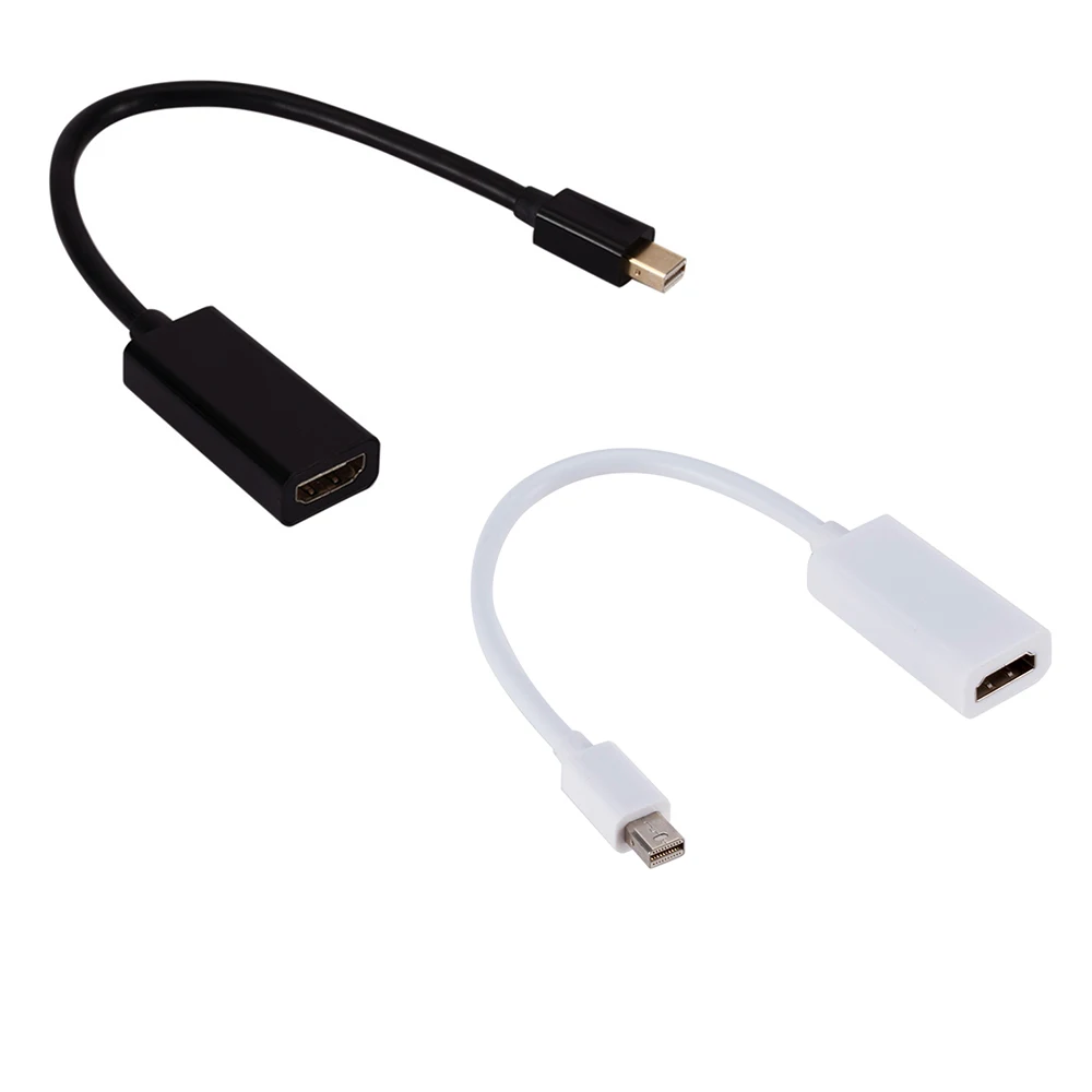 Portable Mini Display Port To HDMI-compatible Cable For 1080P TV Thunderbolt HDMI-compatible Converter DP To HDMI-compatible