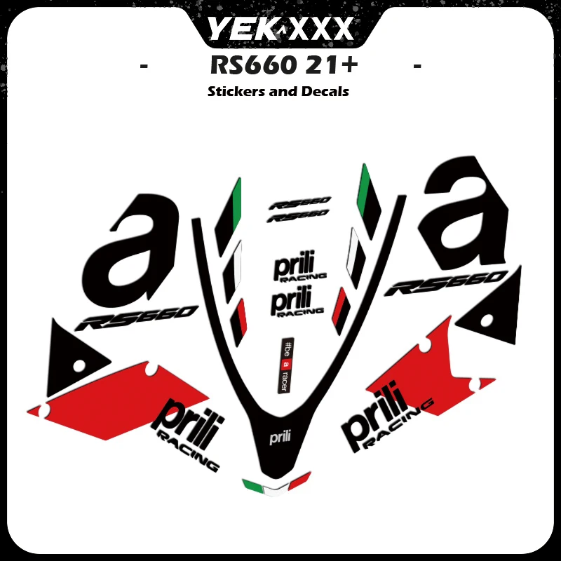 

For Aprilia RS660 RS 660 2020 2021 2022 2023 New Replica Fairing Shell Decal Sticker Fairing Shell Decal Sticker ALL Logo