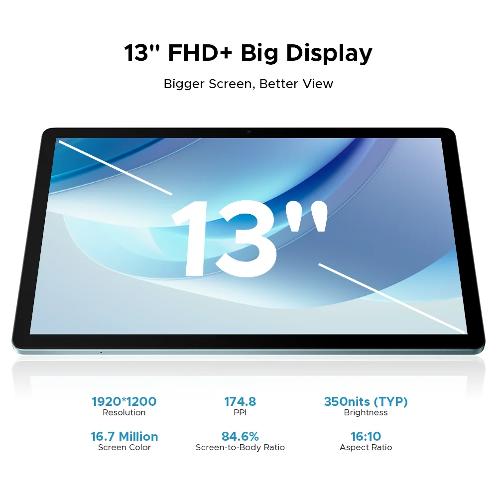 Global Version DOOGEE U13 Tablet PC Android 16 Gemini AI 13'' FHD+
