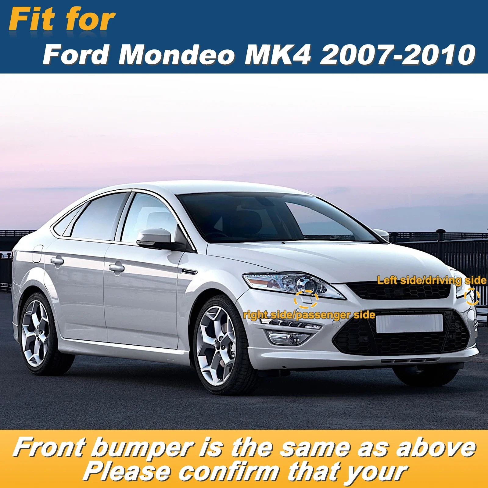 Front Bumper Headlight Washer Jet Spray Nozzle Cover Cap Replacement Accessory For Ford Mondeo MK4 2007-2010
