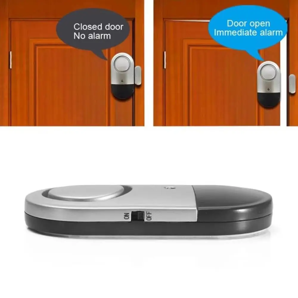 

Durable Magnetic Door Window Alarm Wireless Security Protection Anti-theft Detector 125 DB Sensors for Household Hotel Shop