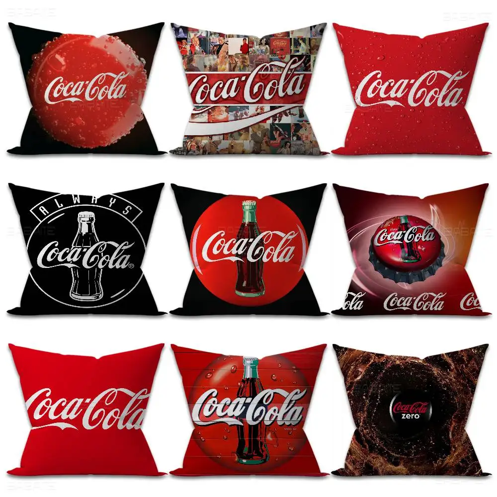 C-Cocas-C-Colas Personalized Pillow Dust Cover Bedroom Kids Party Decoration Pillowcase Birthday Children Gift