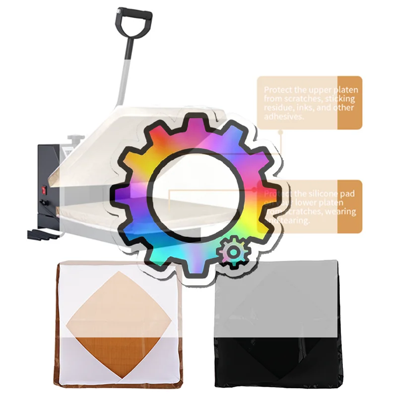 Оберточная крышка для термопресса, антипригарная, устойчивая к высоким температурам защита для удаления остатков чернил и клея