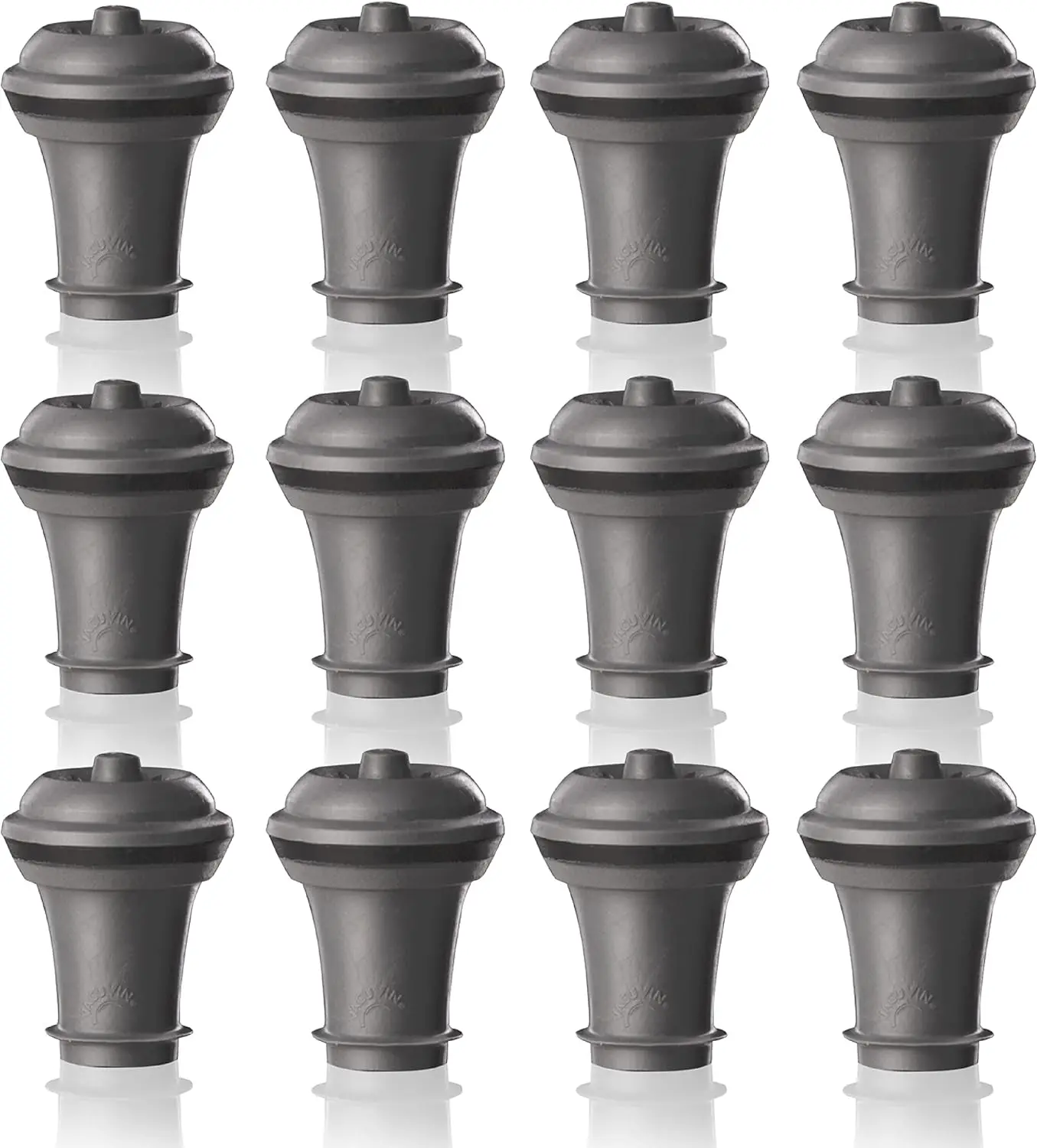 

12-Piece Reusable Wine Vacuum Stoppers Set, Extend Freshness for Weeks