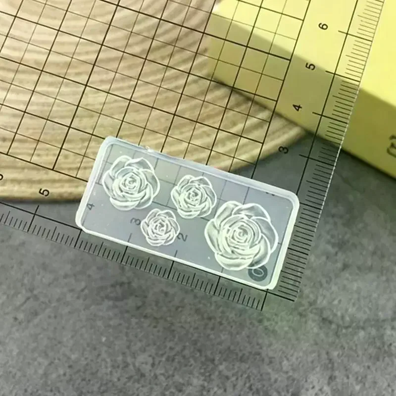 /Kuz/1Pcs 3D Rose Nail Art Silicone Mold Flower Shape Nail Carving Mould For DIY Nail Art Decoration Making Tools