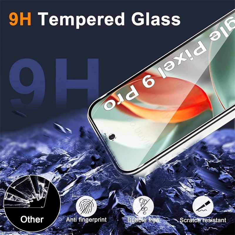 8 In 1 3D Tempered Glass for Google Pixel9 Pixel 9 Pro XL ProXL 5G HD Camera Lens Screen Protector on Pixel9pro Protective Glass