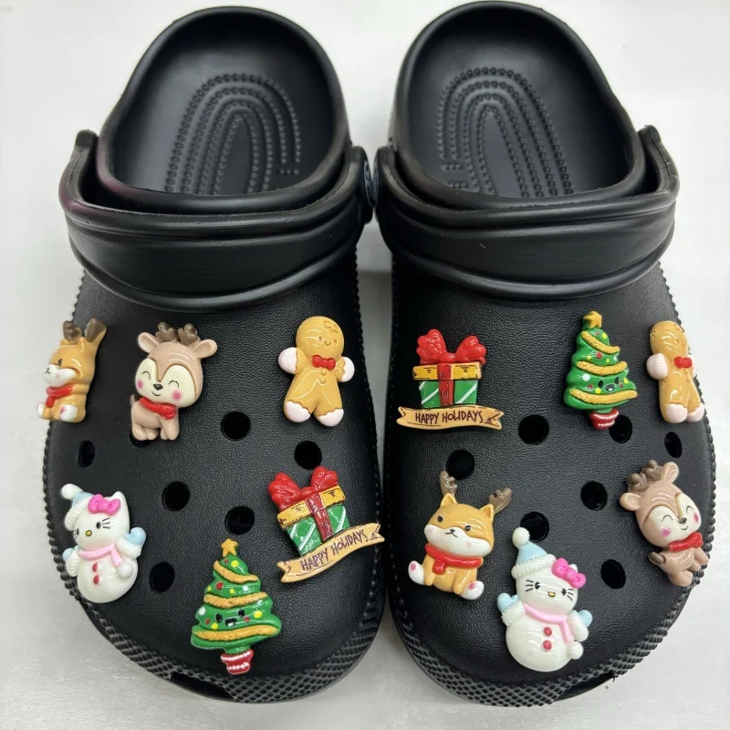 Kerstvakantie Schoen Charmes Set Afneembare Diy Gat Schoenen Gesp Prachtige Gepersonaliseerde Volwassenen Jongens Meisjes Vrouwen Party'S Favor