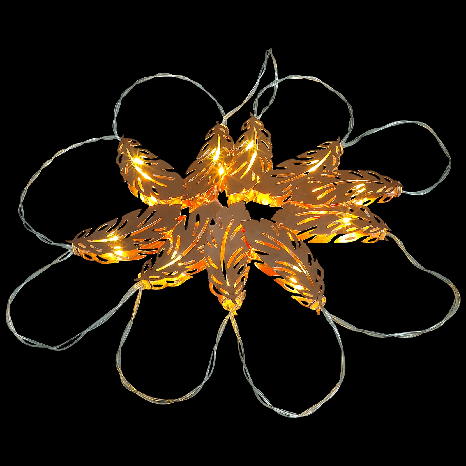 

10 Leds Star Clip Light String 1.5 Meters High Brightness Operated Night Light Decorative Lamp for Christmas