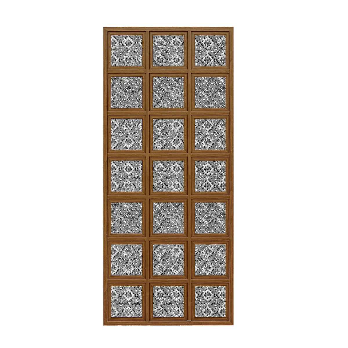 Begonia glass solid wood screen partition living room entry home villa high-end entrance can be customized