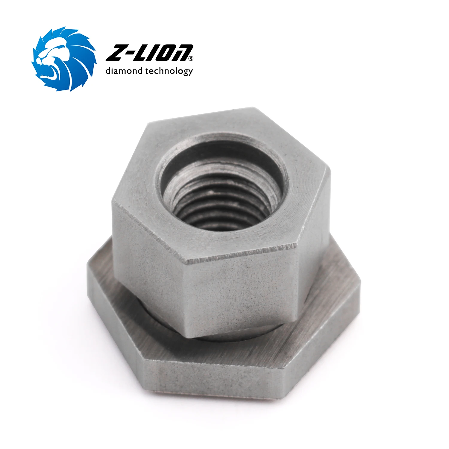 Z-LION 2pcs Stainless Steel Adapter  Cup Nut Hole 22.23 to M14 Or 5/8