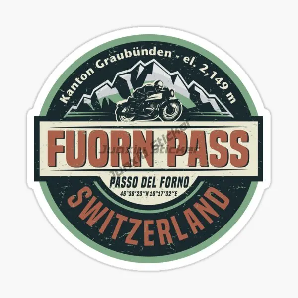 جبال الألب السويسرية سويسرا FURKA تمرير ZERMAT INTERLAKEN ZURICH OBERALP تمرير سيارة ملصق الفينيل ذاتية اللصق ملصق مائي