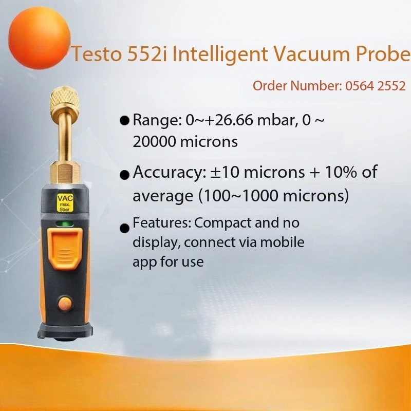 552i Vacuum Probe English Version Fluorine Meter Air Conditioning Refrigerant Liquid Meter Snow Meter Bluetooth