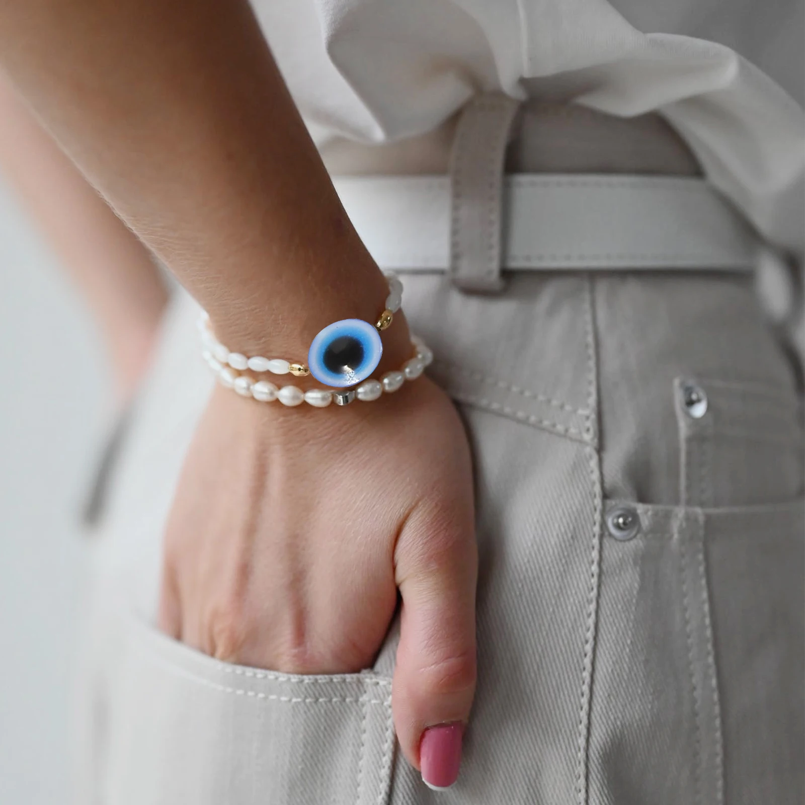 

450pcs Evil Eye Charms Resin DIY Decorative Loose Beads Accessories Loose Beads Pendant Jewelry Making Decor H made Material