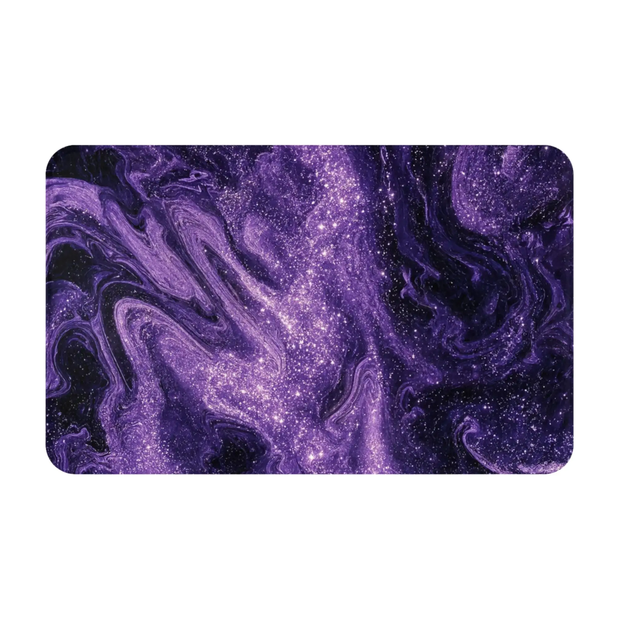 Swirling Violet Purple Smoke Texture Non-slip Doormat Bath Mat  Floor Indoor Home Decorative