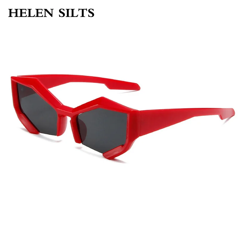 

Popular Fashion Polygon Irregular Cat Eye Women Luxury Sunglasses Retro Shades UV400 Men Sun Glasses
