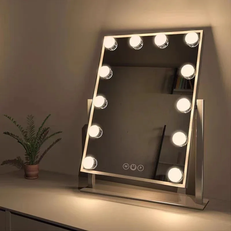 Nordic Vanity Mirror Fill Light Adjustable Luminance 3 Colors LED USB Wall Bulbs String For All Pretty 3 Colors Dimmable Light