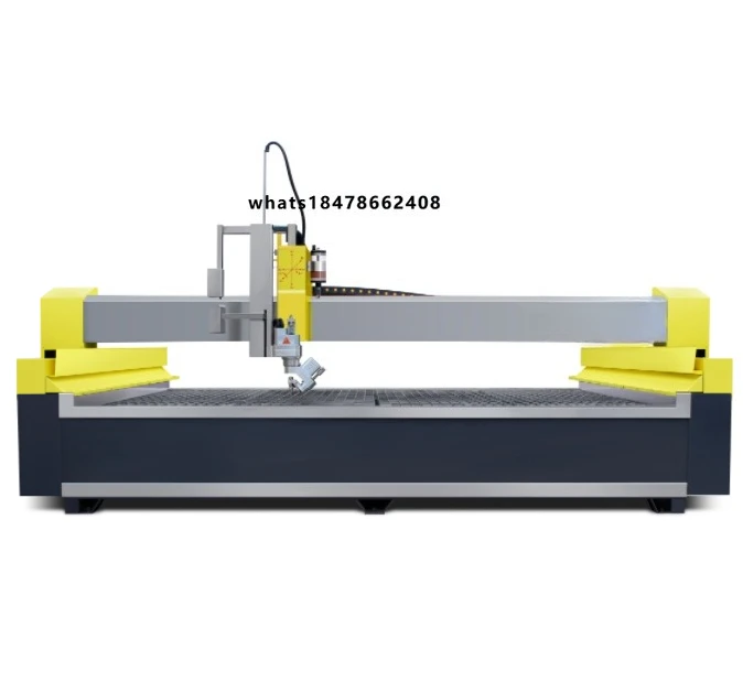 AC 5 Axis Fully Automatic CNC Waterjet Cutting Machine with PLC Motor & Engine 380V 37kw High Efficiency Stone Cutting Equipment