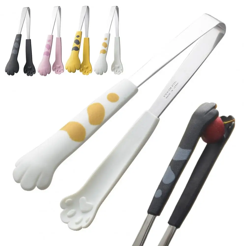 

Food Clips Cat Paw Styling Food Tongs Salad Bread Baking Dessert Clips 430 Stainless Steel Food Tongs Foods Clamp 식품 클램프