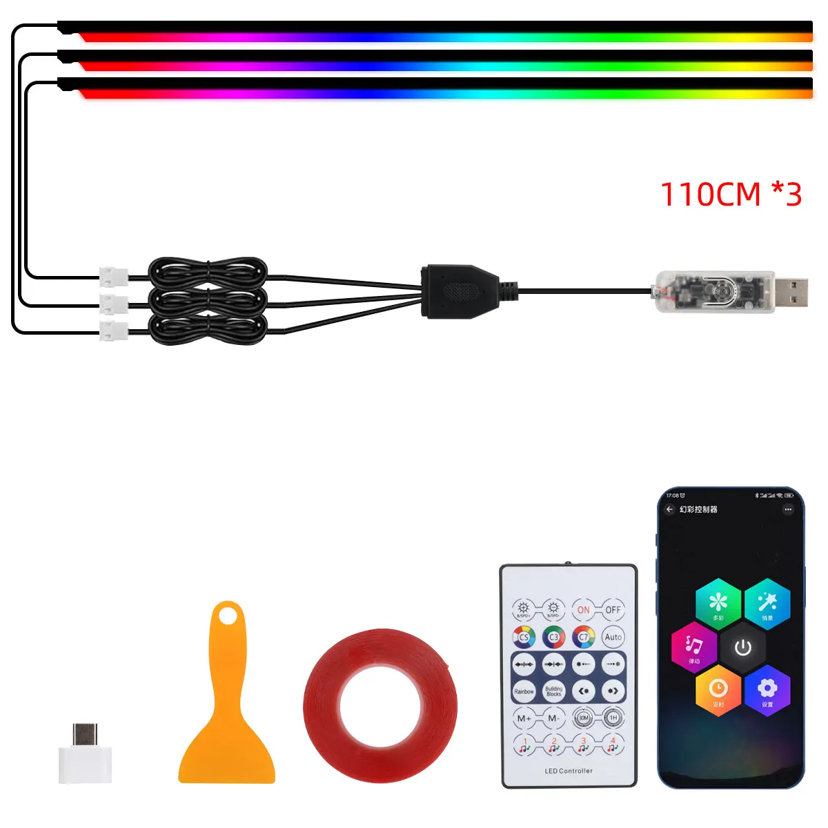 1in3 110cm x3