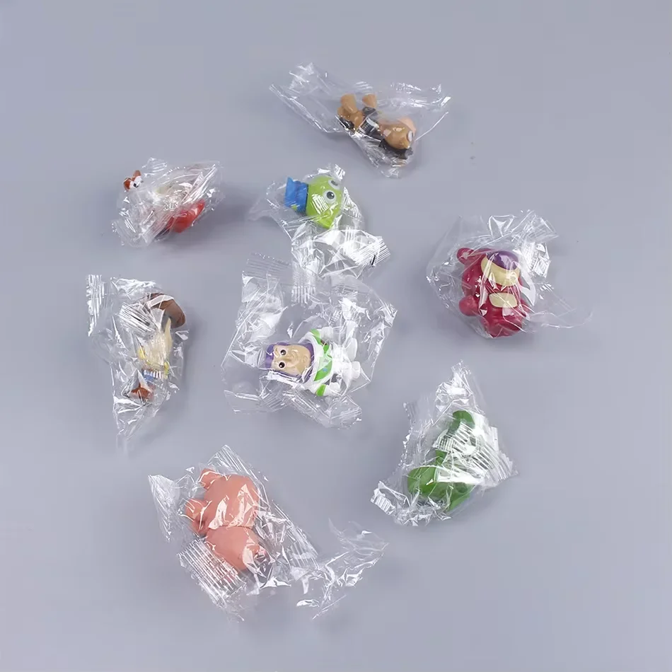 8Pcs Toy Story 4 Characters Woody Buzz Lightyear Q version Action Doll Children Toy Mini Figurine Birthday Anime Decoration Gift