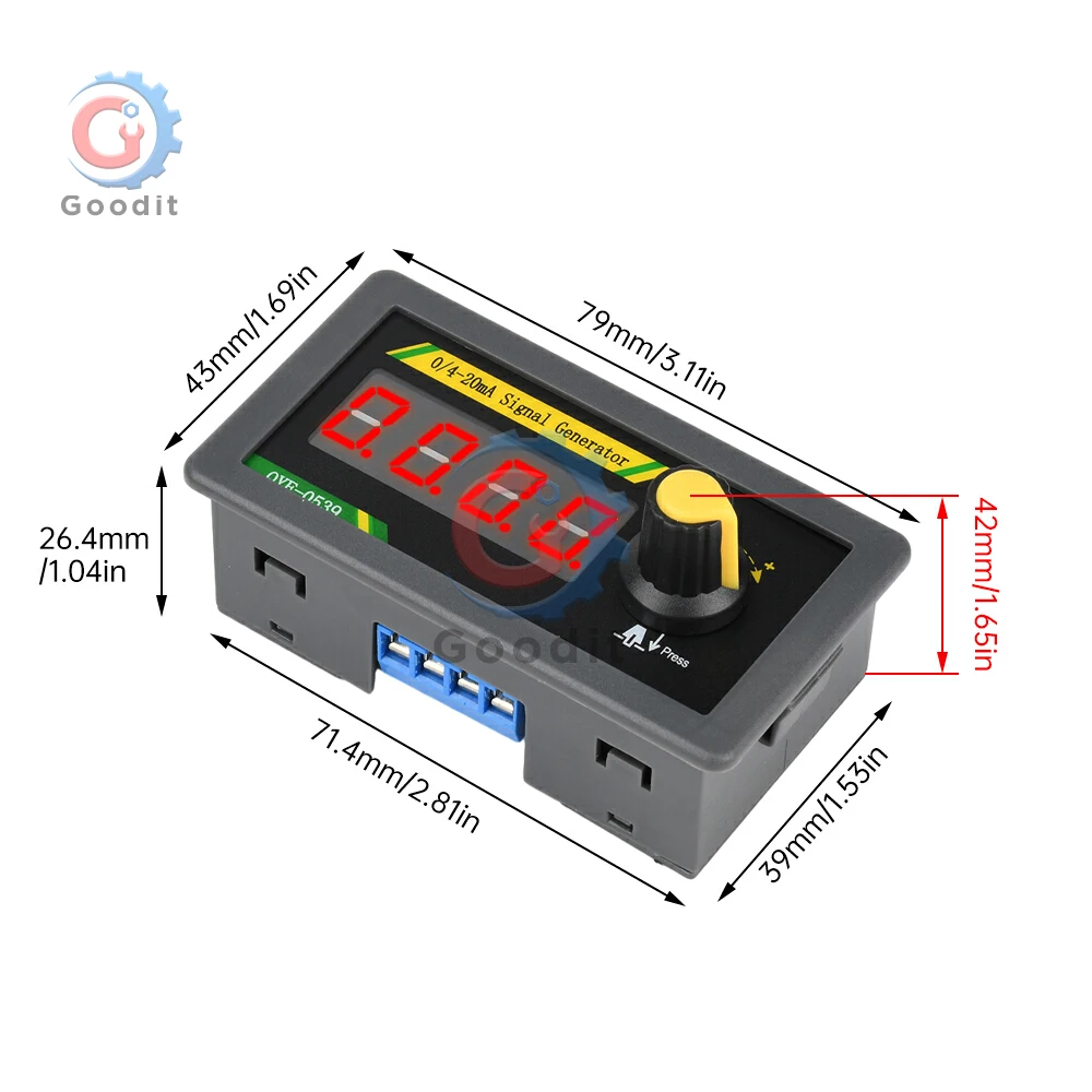 DC 12-24V 4 หลัก Current Analog Generator Sensor ความถี่ 0-20mA 4-20mA สัญญาณเอาต์พุต PLC การแก้จุดบกพร่อง Rotary Encoder