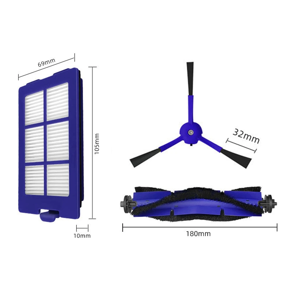 Accessoires de rechange pour aspirateur hybride Anker série X8, rouleau principal, brosse latérale, filtre HEPA