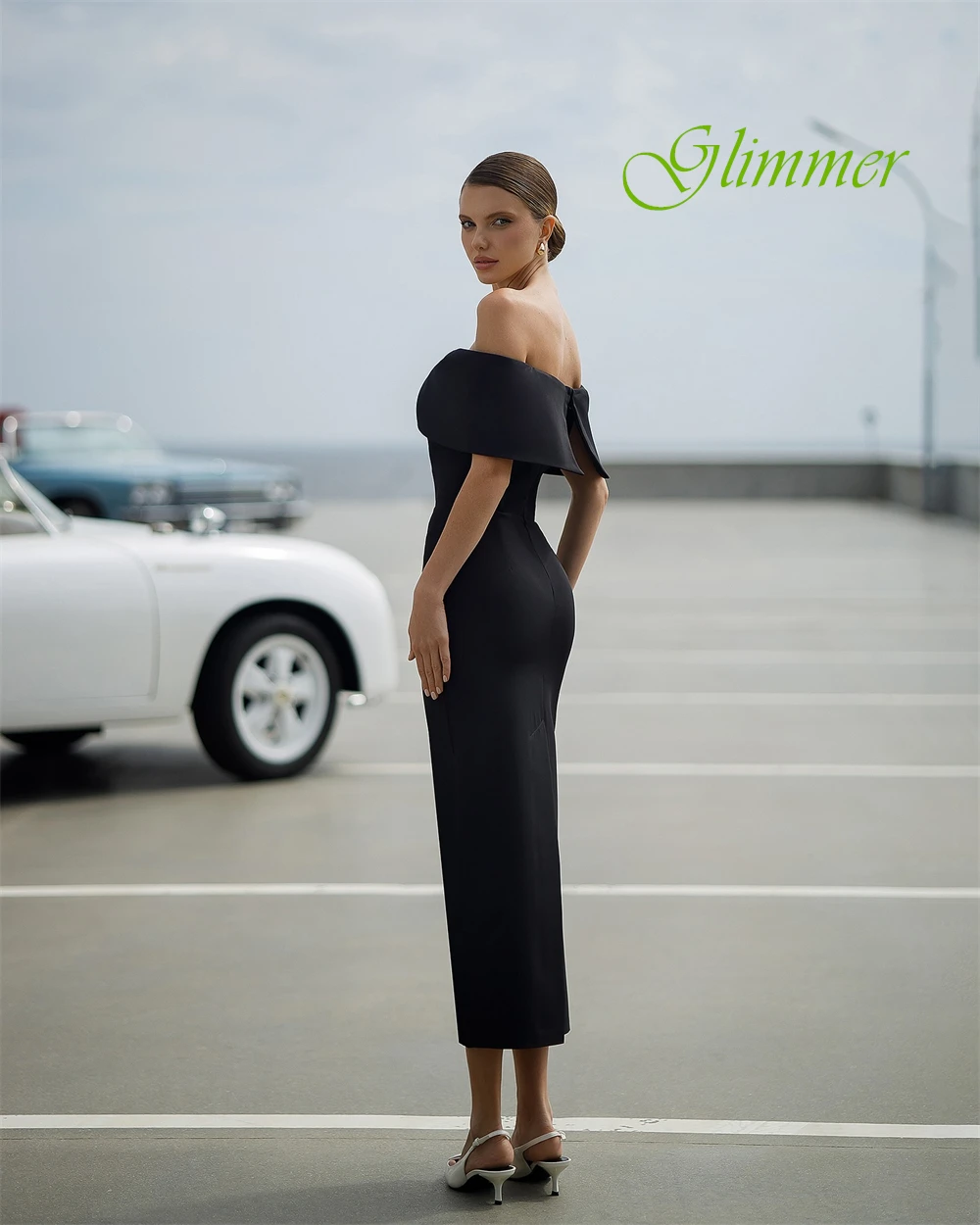 

Customized Elegant Boat Neck Evening Dress and Simple Jersey Special Occasion Gowns and Temperament Mermaid Party Dresses