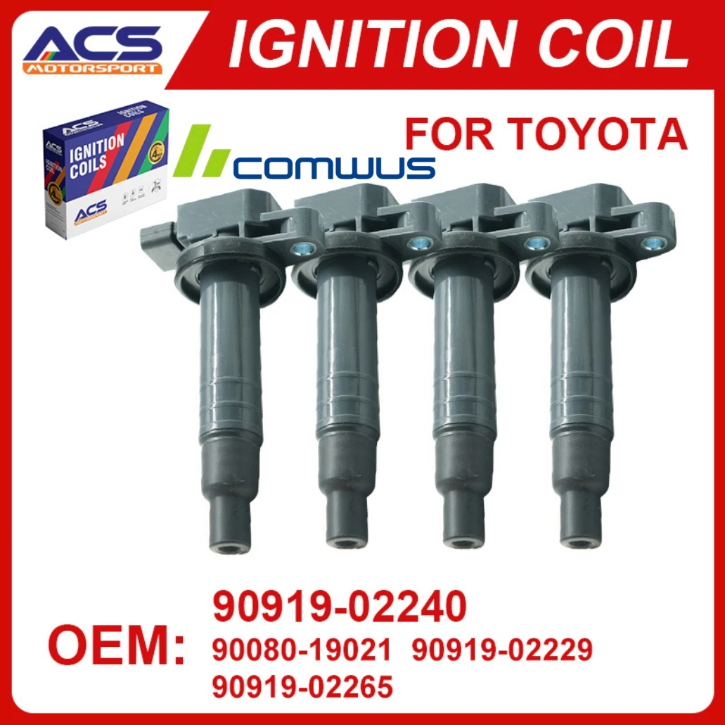 

1/4 PCS Ignition Coil Compatible with Toyota Scion xA xB Toyota EchoPrius Prius C Yaris 1.3L 1.5L L4, Replacement for UF316 909