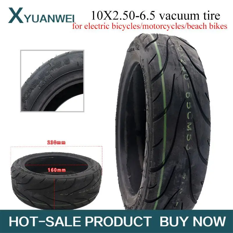 

Electric Bicycle 10X2.50-6.5 vacuum tire 10 inch high quality Tubeless Electric BIke E-bike