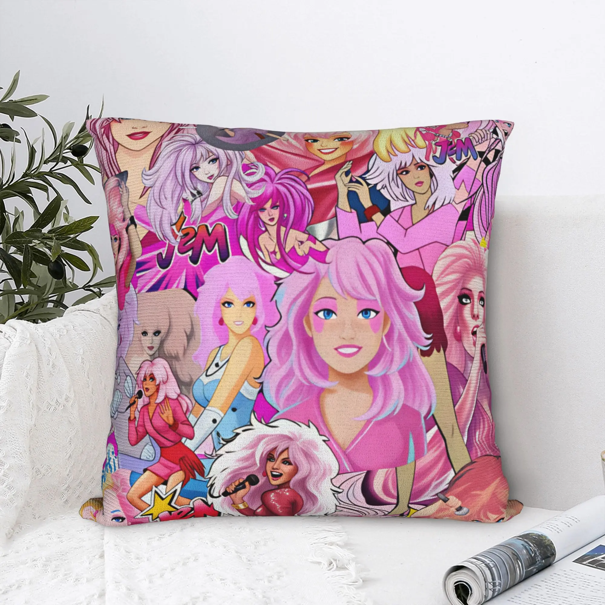 Jem And The Holograms Movie Pillowcases  Kawaii Pillow Case For Office Car Home Decor Soft Pillow Cover