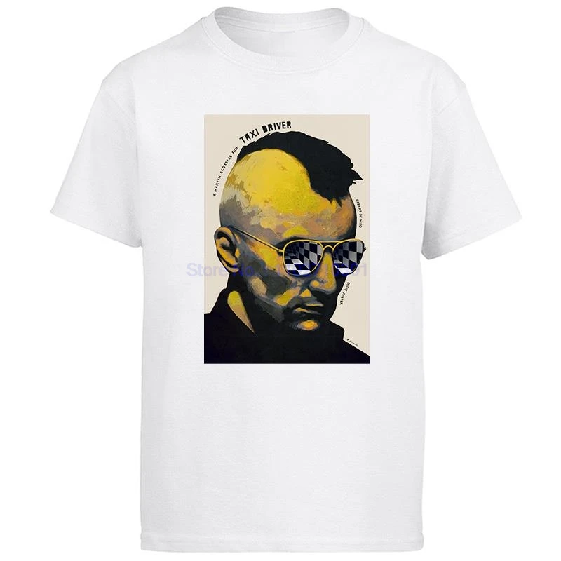 Taxi Driver Travis Bickle Cult Movie Kultfilm De Niro 70s Graphic T Shirts Summer Cotton Short Sleeve T-Shirts Mens Clothes