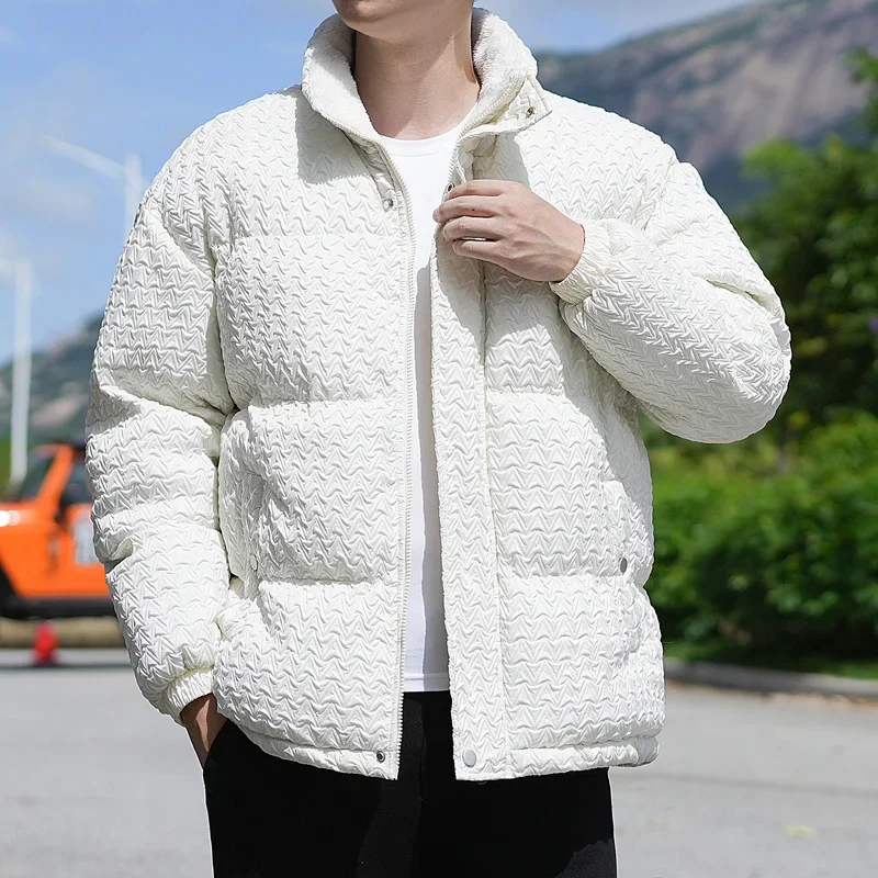 

Fashion Casual Style Winter Parkas Stand Collar Roupas Masculinas Comfortable Men Clothing Thickened Warm Windproof High Quality