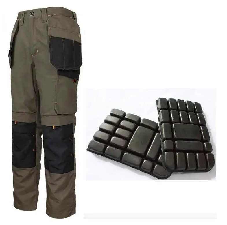 Men\'s Multi-Pocket Cargo Pants Outdoor Work Pants Wear-Resistant Pants Worker\'s Trousers With Leg Bag