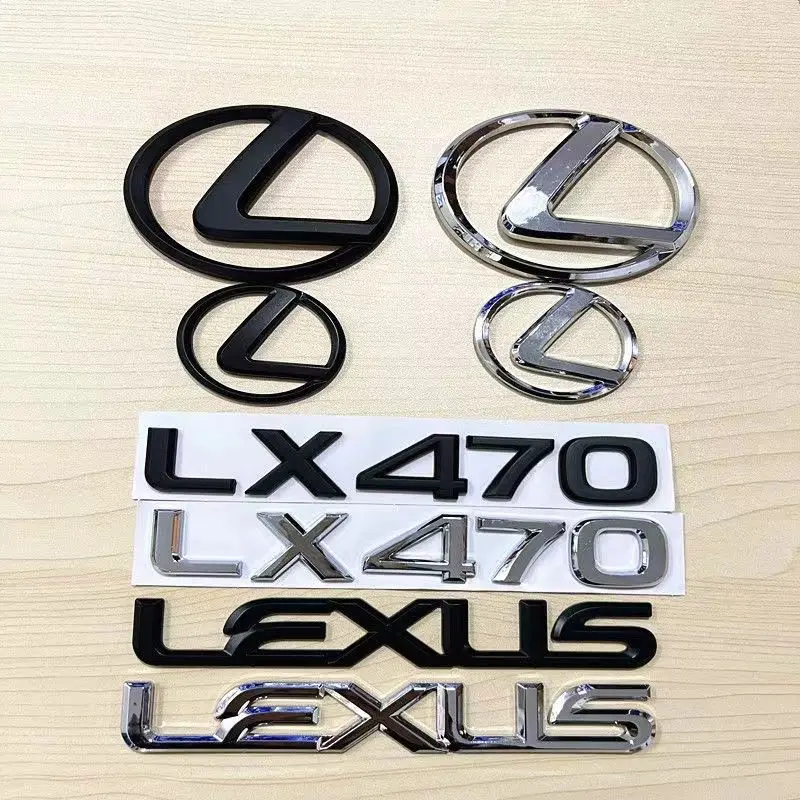 Suitable For Lexus Car Rear Trunk Badge Logo Car Steering Wheel Car Emblems Replacement LX470 Auto Accessories