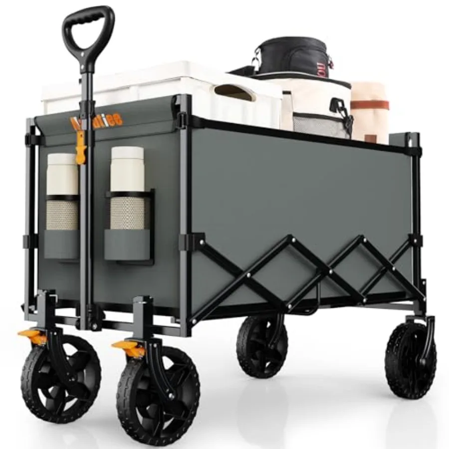 

Складная тележка-вагон 140 л, большая, компактная, с ультракомпактным дизайном, для кемпинга и покупок