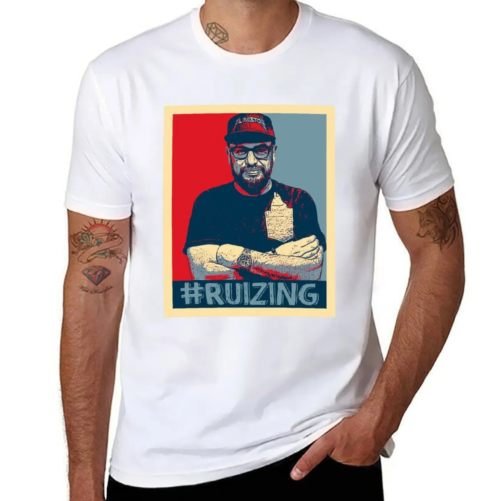 

carl ruiz ruizing guy fieri T-Shirt man t shirt graphic man t shirt cotton T-Shirt